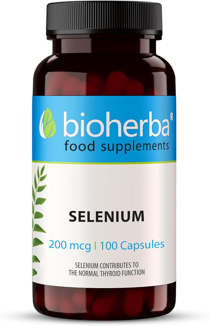 Selenium 200 Mcg – 100 Capsules | Antioxidant and Immune Support for Hair and Nail Health by