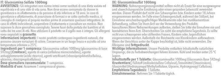 Glucosamine Sulphate 2KCL 1000Mg | One-A-Day Potent Formula | Supports Active Living | 120 Fast Release Tablets = 4 Months’ Supply | Marine Sourced | Made in the UK in Accordance with GMP Standards