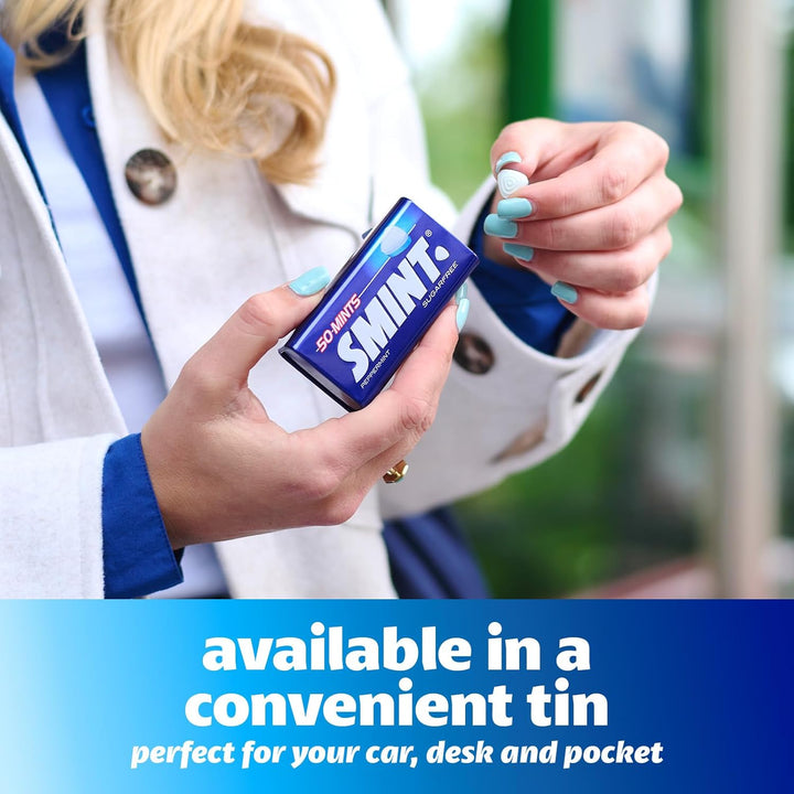 Sugar Free Mints, Peppermint Flavour, Suitable for Vegetarians - 50 XXL Tin