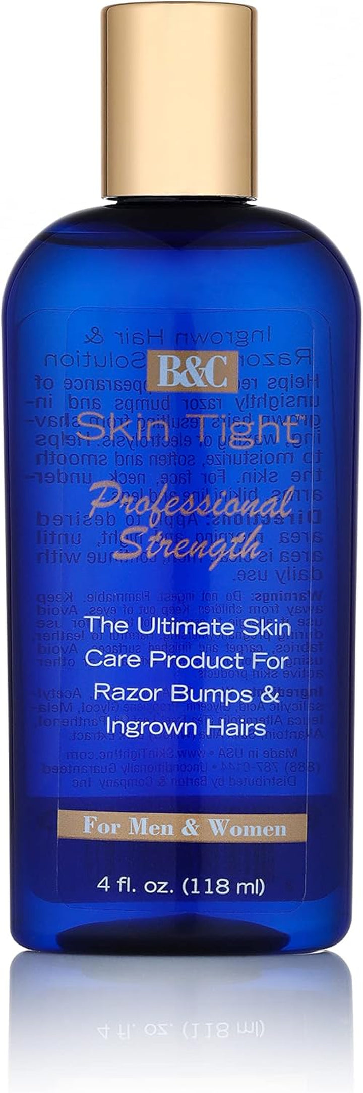 Skin Tight Professional Solutions for Razor Bumps and Ingrown Hair 4Oz(118Ml) for Men & Women