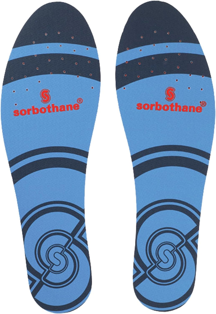 Shock Stopper Insoles Men & Women – Full-Length Shock Absorbing Full Strike Insoles for Running, Football, Tennis & High-Impact Sports – Antibacterial, Trim-To-Fit Inserts – Sizes 3-12.5UK