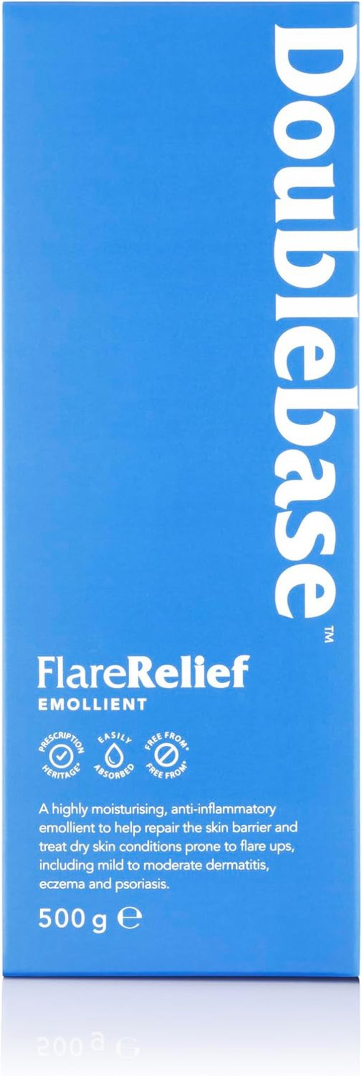 Flare Relief Emollient for the Treatment and Relief of Dry Skin Conditions Such as Eczema and Psoriasis and Dermatitis, 500G Pump Pack