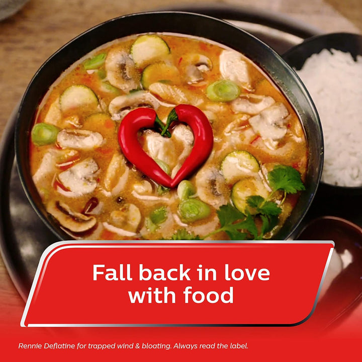 Deflatine, Trapped Wind and Bloating Tablets, Fast and Effective Heartburn Relief and Indigestion Relief, Sugar Free Mint, 1 Pack of 36 Tablets