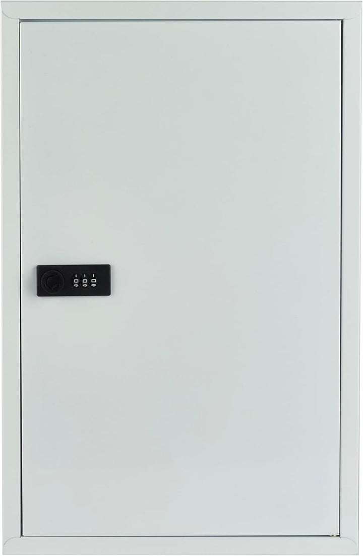 Medcab Medical Cabinet | Wall-Mounted First Aid Metal Box with Mechanical Combination Lock | Hospital Clinic Medicine Storage Safe |