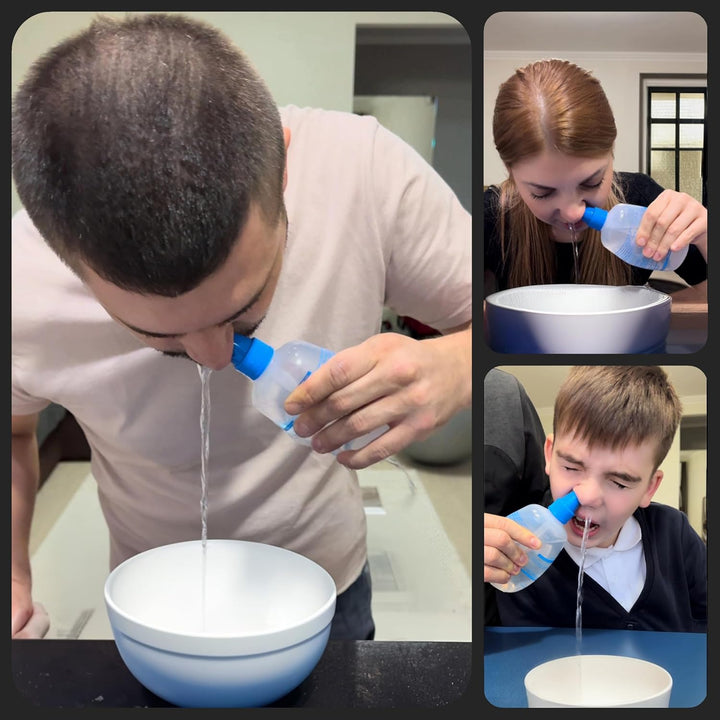 Sinus Rinse Sachets- Pre-Measured Packets for Neti Pot and Squeeze Bottle-100% Natural Sea Salt Istonic Formula,Drug-Free Nasal Irrigation,Sinus Congestion Relief-