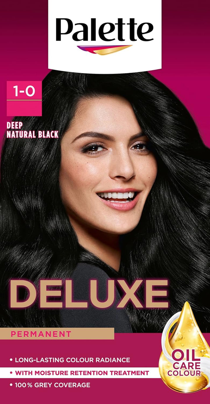 Deluxe Creme Colouration 4-0 Dark Brown Hair Dye, Permanent Hair Dye, Long-Lasting Hair Colouring with Moisture Retention Treatment and 100% Grey Coverage
