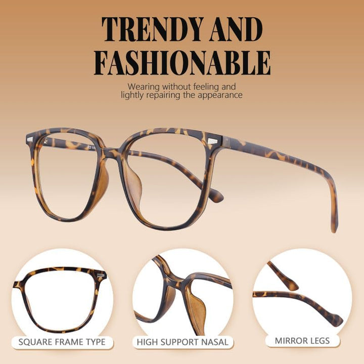 Blue Light Blocking Glasses, Computer Reading/Gaming/Tv/Phones Glasses for Women Men, anti Blue Light Glasses,Non-Prescription Lens anti Glare anti Headache Eyestrain Eyeglasses