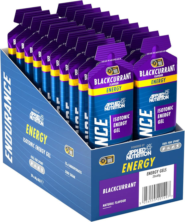 ISOTONIC | Caffeine Free Energy Gels | Performance-Enhancing Formula | Zero Fat Zero Sugar | 23G Carbohydrates (Pack of 6 X 60G) (Variety Pack)