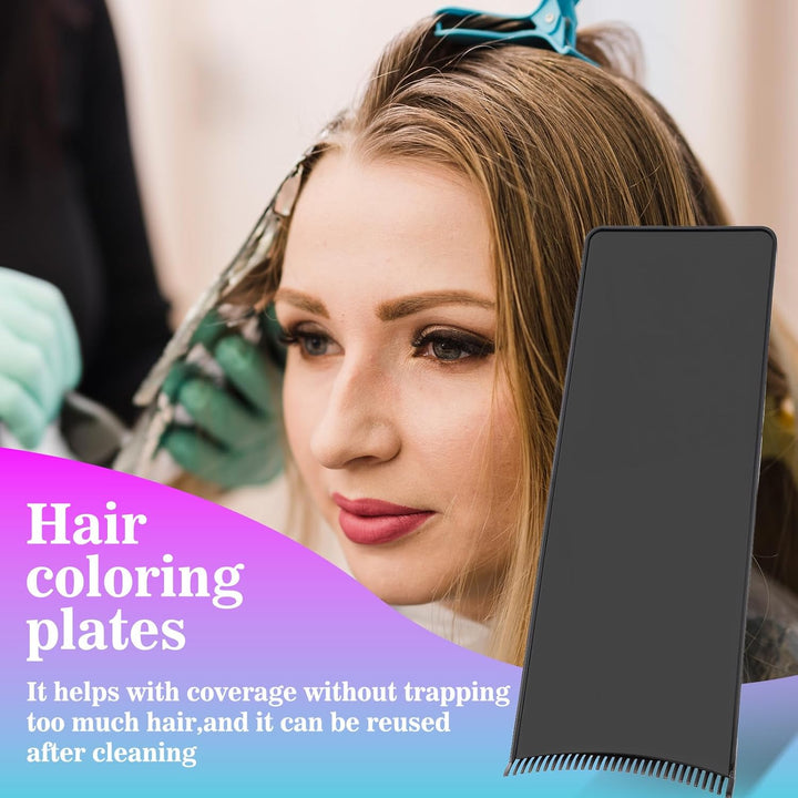 Balayage Board Highlighting Kit, Highlighting Board with Teeth, Lightweight Foiling Boards for Hair Dye Tools, Reusable Cooboard Hair Dying Tools for Barber Salon Hairstylist Hairs Dying Tool