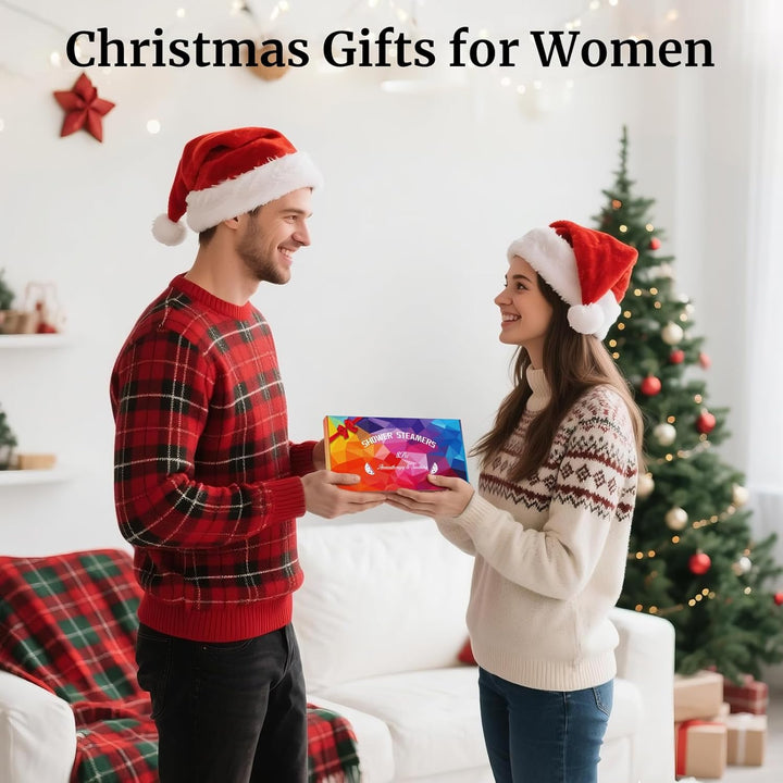 Birthday Gifts for Women:  8 Pcs Shower Steamers Aromatherapy Bath Bombs SPA Self Care, Small Relaxation Friendship Thank You Gifts for Women Men Mum, Advent Calendar Christmas Stocking Fillers