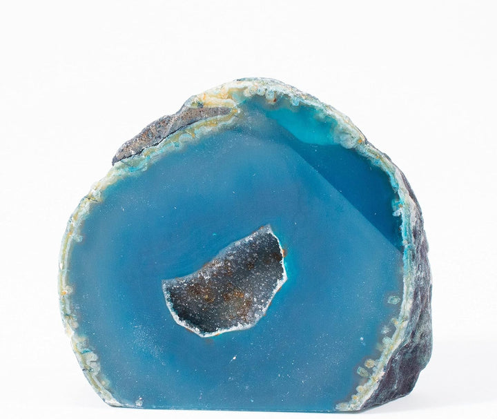 Green Agate Geode – Natural Quartz Crystal Centre