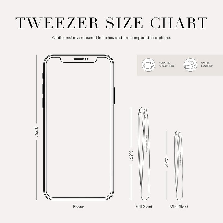 Bahama Blue Stainless Steel Mini Slant Tweezer