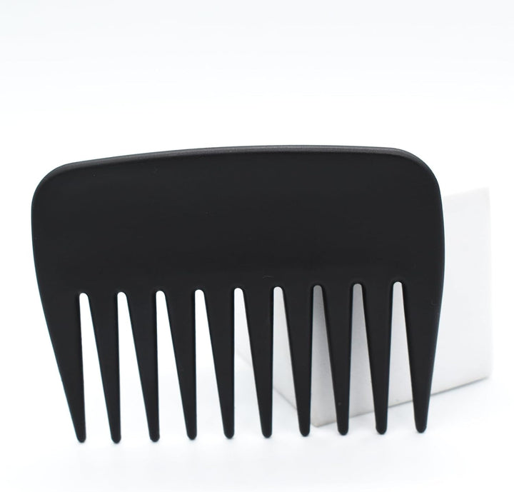 Professional Streaker Combs, anti Static Wide Tooth Hair Styling Detangling Comb Compact Palm-Sized No Handle Afro Comb for Men Women Curly Wavy Wig Salon Barber Home Office Travel Purse (1)