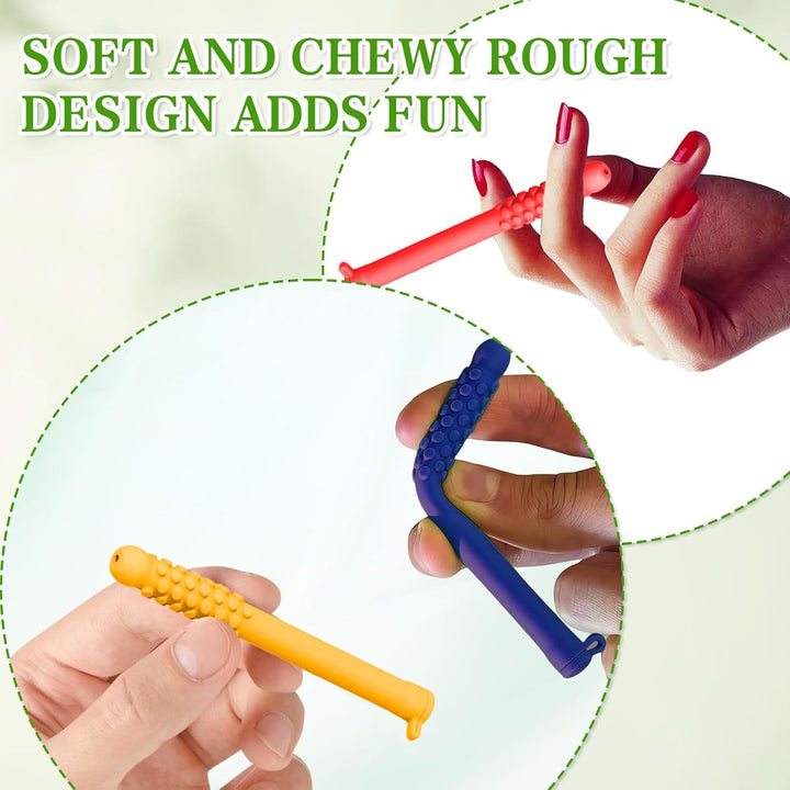 3Pcs Chewable Breathers Sticks with Essential Oils - New Portable Aromatherapy for Focus & Respiratory Support, Natural Alternative to Reduce Urge