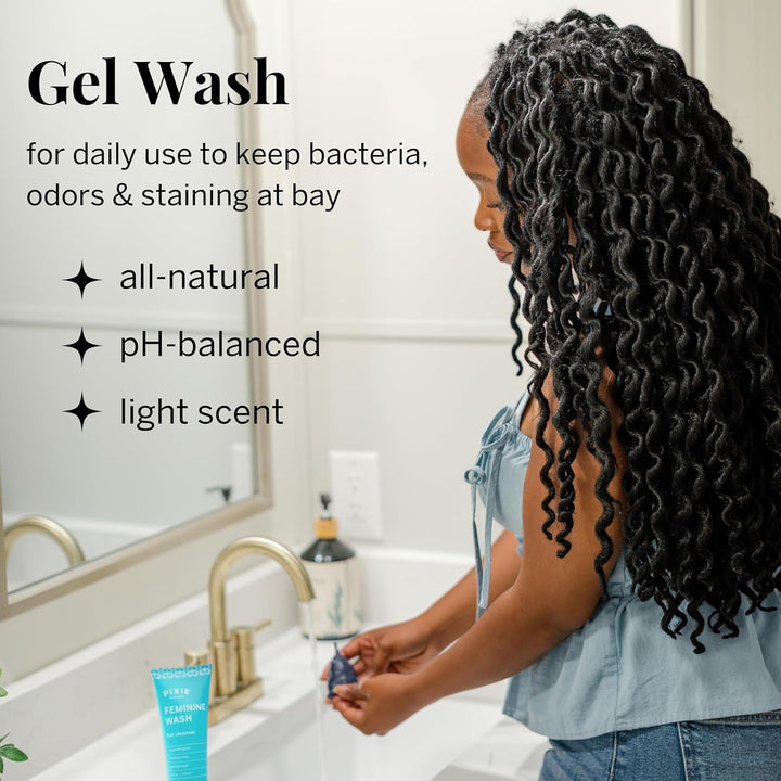 Pixie Menstrual Disc Kit - No Metals or Toxins - 100% Medical-Grade Silicone - Best Period Disc Starter Kit - Removes like a Tampon - Proven to Become a Successful Menstrual Disc User