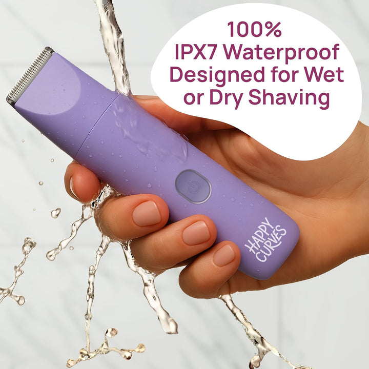 Smoothie 2.0 Bikini Trimmer - Electric Razor for Women, Waterproof Hair Groomer with Adjustable Guards, Personal Shaver for Pubic Hair, Ladies Intimate Shaver and Body Trimmer (Berry)