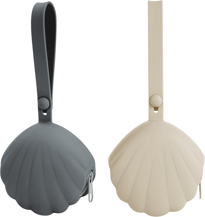 Dummy Case, 2 Pack Dummy Holder Case, Portable Leakproof Design Silicone Pacifier Holder Dummy Box, Pacifier Case for Home, Travel, Easy Clean, Bpa-Free