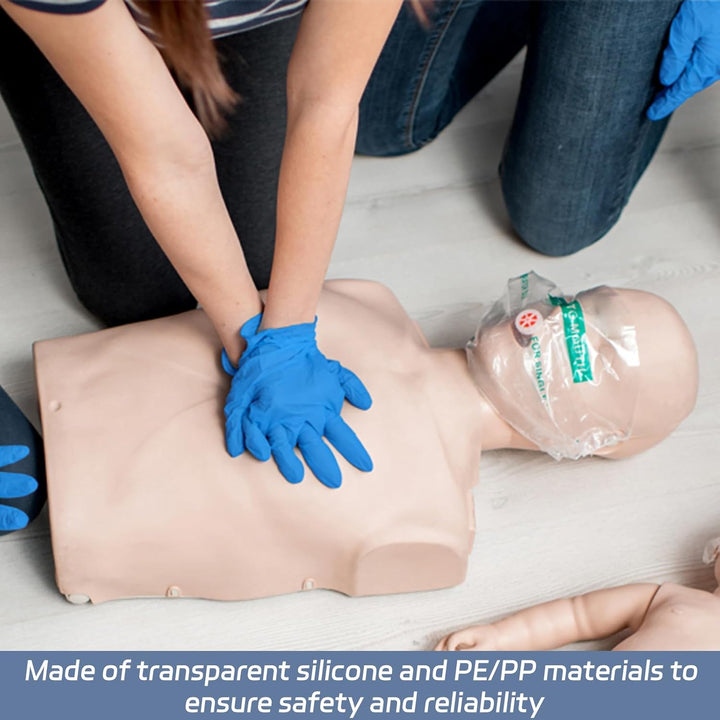 6 Pcs CPR Mask,Cpr Face Shields Keyring,Anti Choking Device,Face Mask Pocket,Shields Aid Chocking Devices Emergency,Equipment Keyring,Rescue Shield