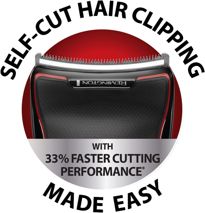 Quick Cut Pro Hair Clippers (Cordless, 70-Minute Usage, Quick Charge, Faster Cutting, Turbo Boost, Curve Cut Blades, Grading, Tapering & Trimming, 12 Guide Combs 1.5-15Mm, Waterproof) HC4300