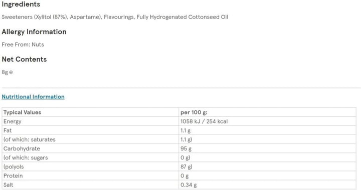 Smints Sugar Free Mints Pack of 12 X 8 G