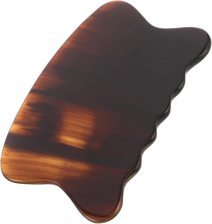 Portable Ox Horn Gua Sha Scraping Board for Full Body and Facial Massage Sturdy Natural Material Traditional Craftsmanship Versatile Manual Tool for Relaxation and Muscle Relief