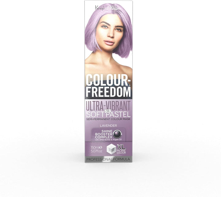 Colour-Freedom 150Ml Mystic Purple Semi-Permanent Hair Colour - Ultra-Vibrant Vegan Friendly Colour Mask with Shine Booster Complex - Ammonia Free Colour Lasts up to 6-10 Washes