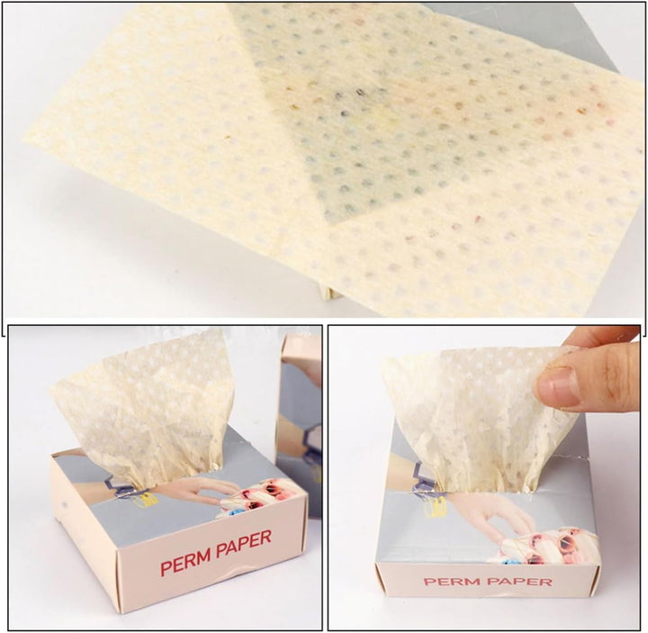 200Pcs Disposable Ultrathin Perm Papers for Hair Salon - Hot and Cold Perming, Professional Hairdressing End Papers for Perm Rods