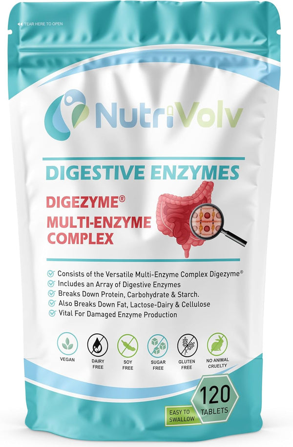 Digestive Enzymes - 120 Tablets - Digezyme® 50Mg Digestion Amino Acid Gut Health