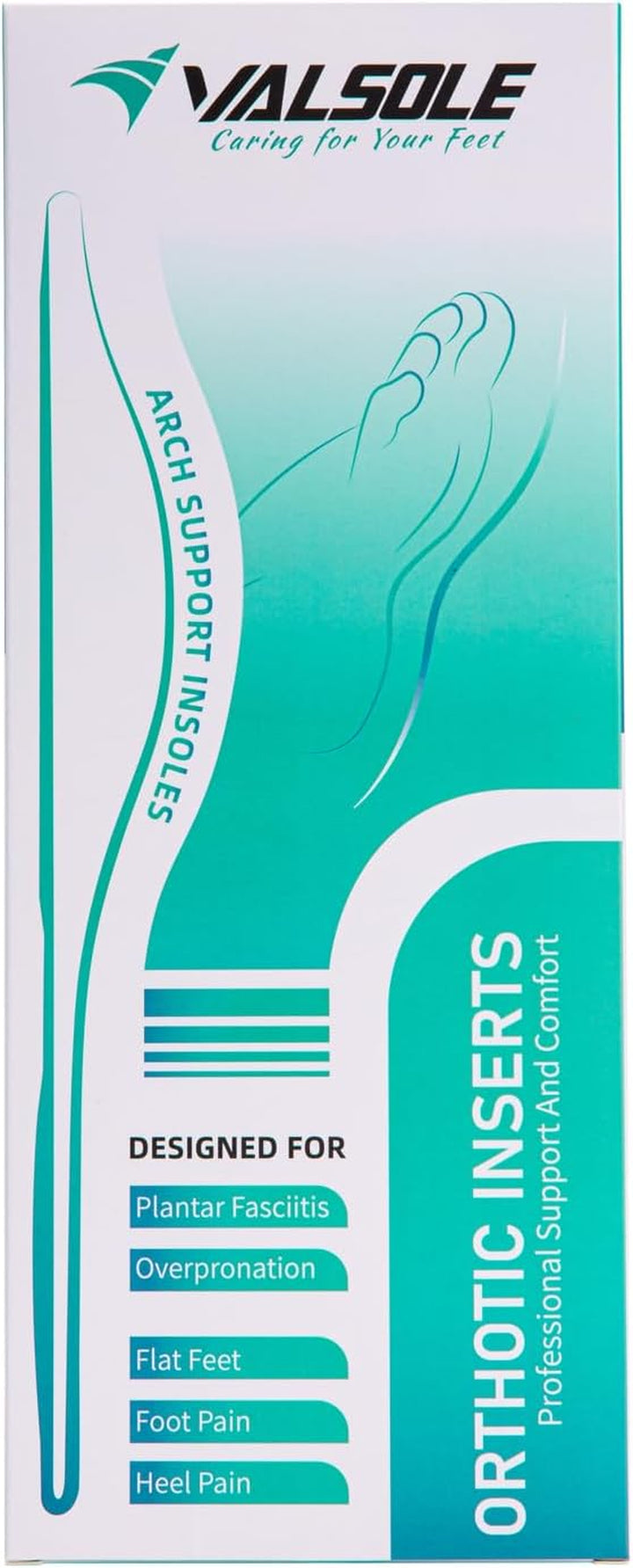 Orthotic Insole,Arch Supportfor Insole,Plantar Fasciitisinsole ,For Overpronation,Flat Feet,Metatarsalgia,Heel Pain, Insoles for Men and Women,Blue (UK 10-29Cm, Blue-V227)