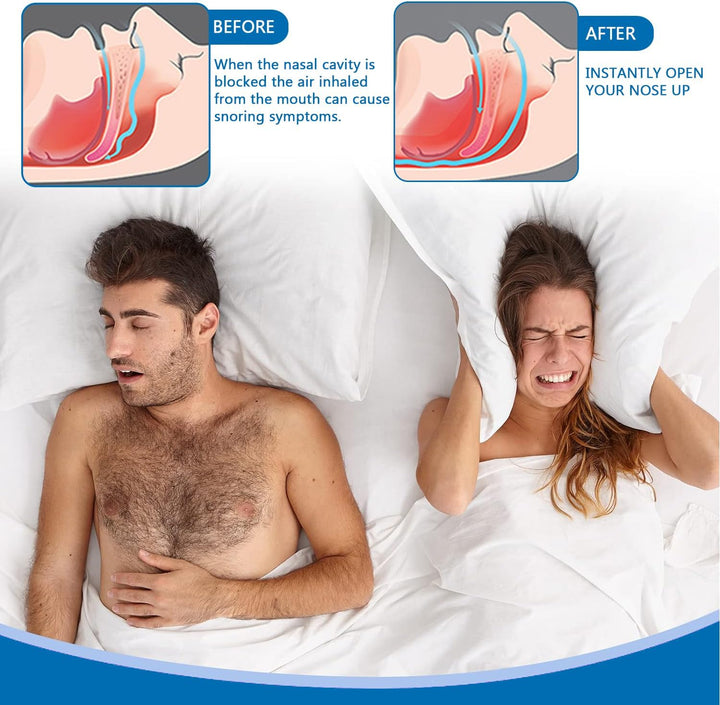 Nasal Strips 50 Pieces Nose Strips for Breathing anti Snoring Aids for Men and Women Nose Tape for Sleeping Stop Snoring Aids for Men Women Nose Breathing Strips Drug-Free anti Snoring Devices