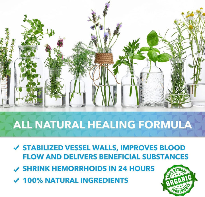 Hemorrhoids Treatment Hemorrhoid & Fissure Cream Fast Acting Hemorrhoid Cream and Healing Formula for Itching Swelling Bleeding Burning and Maximum Pain Relief 30G,1Pack