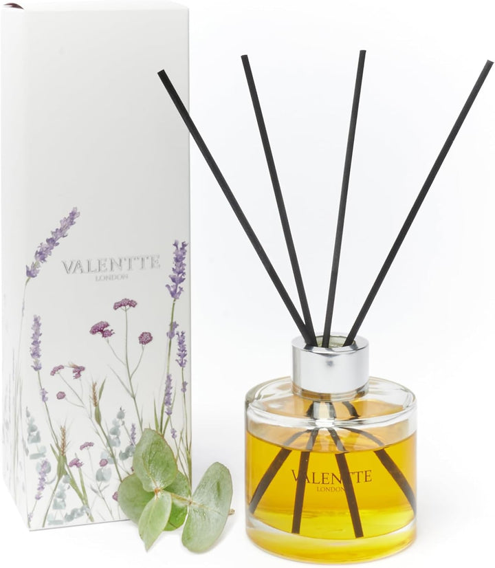 Reed Diffuser - Lemongrass & Rosemary Scent | Essential Oil Aroma for Home | 100 Ml