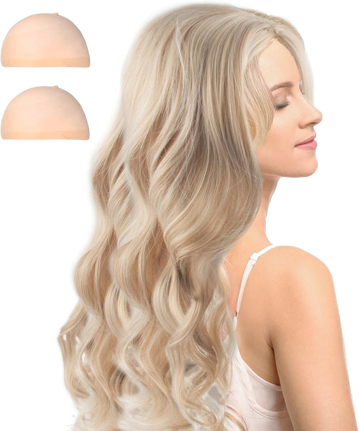 Long Blonde Wave Wigs - 27" Curly Hair Wig for Women'S Fancy Dress & Cosplay