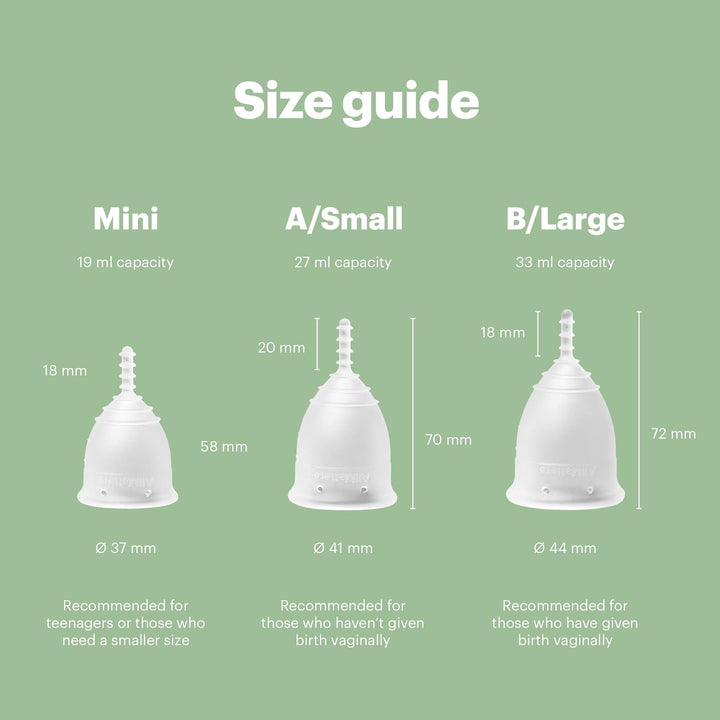 Menstrual Cup (Formerly Organicup) Size A, for Those Who Haven’T Given Birth Vaginally. Award Winning Period Cups