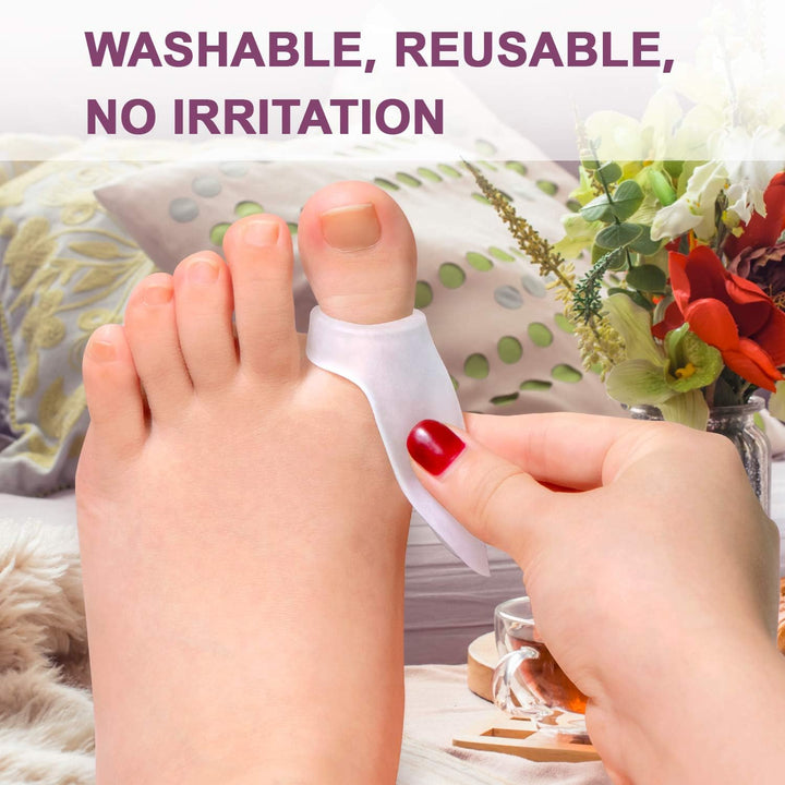Gel Bunion Protector Shield, 10 Pack of Bunion Pads and Cushions, Bunion Guard for Big Toe, Relieve Foot Pain from Friction, Rubbing and Pressure