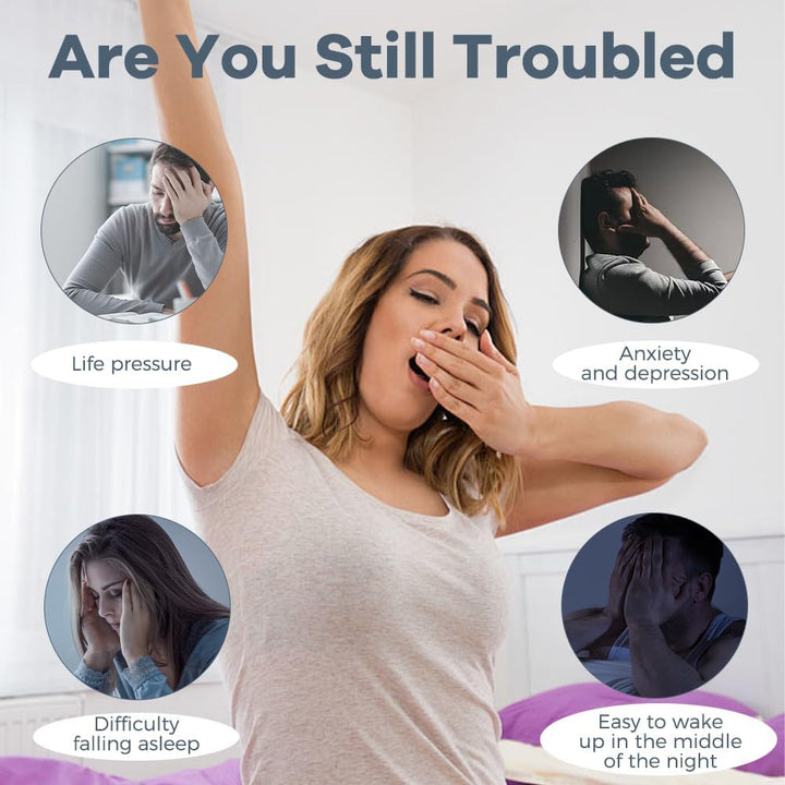 Sleep Aid Device, Holding Portable Calm Carry Sleep Aid, USB Rechargeable Anxiety Relief for Adults, 2 Modes Microcurrent Compact Sleep Aids for Adults Insomnia, Calm Palm Device-Blue