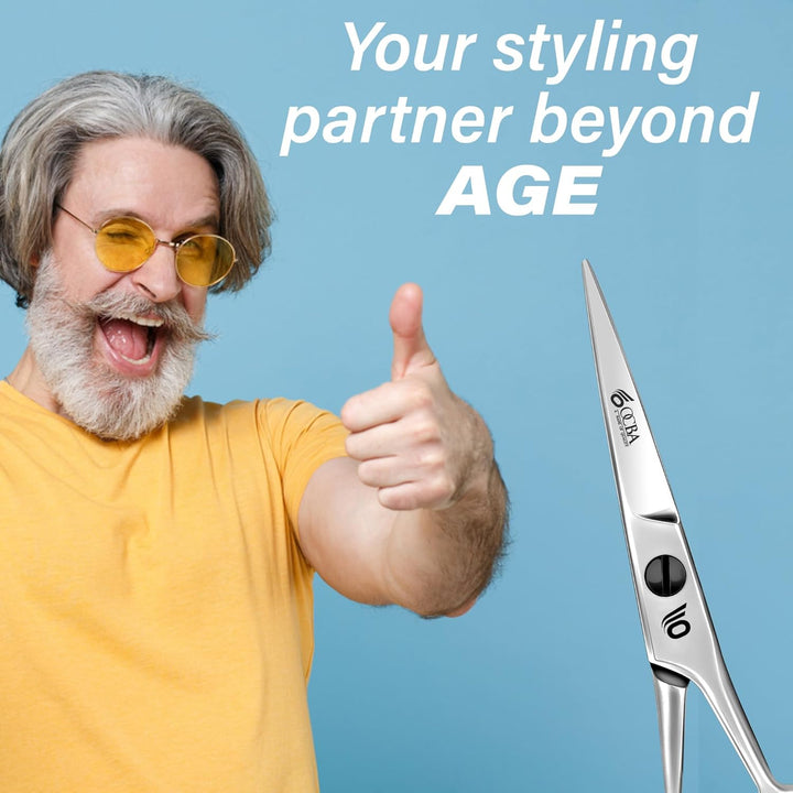 Beard Scissor Professional Moustache Scissors Ear and Nose Hair Trimming Scissors Stainless Steel, Safety Use for Eyebrows