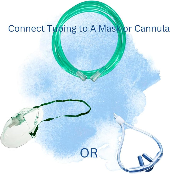 Oxygen Tubing 15 Metre Green Uninterrupted Oxygen Flow, Medical Grade Oxygen Tube | Kink Resistant |Three Channel Design | Home Oxygen Therapy | NHS Approved