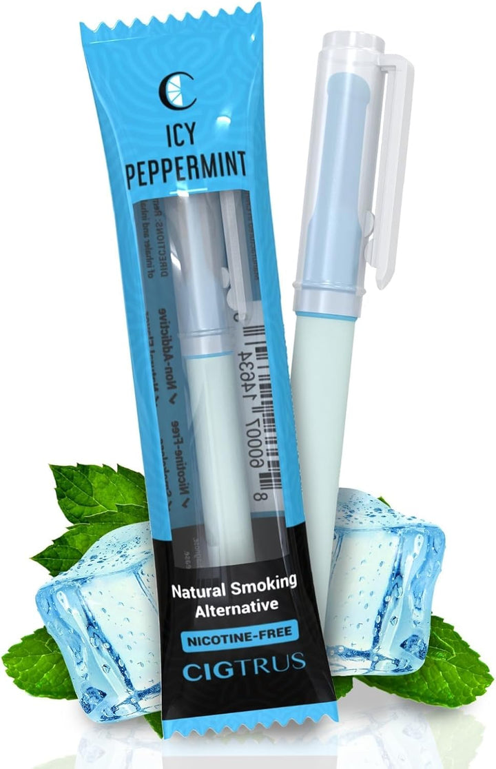 Smokeless Air Inhaler - Tobacco-Free, Nicotine-Free, & Non-Electric | Oral Fixation Relief Aid | Habit Replacing Breathing Stick | (Blue)