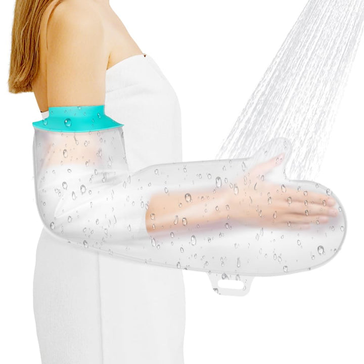 Waterproof Hand Cast Cover for Shower, Reusable Adult Hand Cover, Soft & Comfortable Cast Protectors for Wrist, Finger, Watertight Seal Cast Bag for Bandages, Dressings, Wound Care Supplies