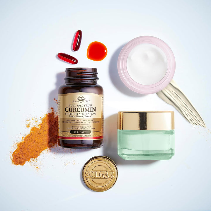 Full Spectrum Curcumin Softgels - Pack of 90 - Potent Antioxidant - Faster Absorption - Free from Sugar, Salt, Starch, Gold