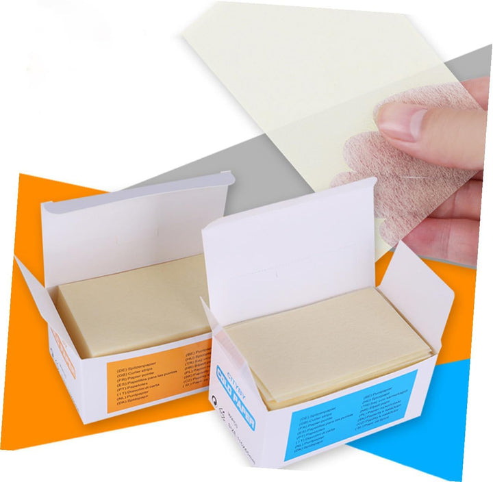 2 Boxes Hairdressing Perm Paper for Salon and Home Use High Temperature Resistant and Absorbent Hair Perm End Wraps Practical Non-Woven Thin for Professional Hair Random Color