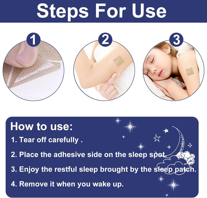 Sleep Patches for Adults, Sleep Aid, 144 Pcs Natural Deep Sleep Patches, Help Sleep Adults, Insomnia Relief, Quick Relaxation Improve Sleep Quality Sleep Patches