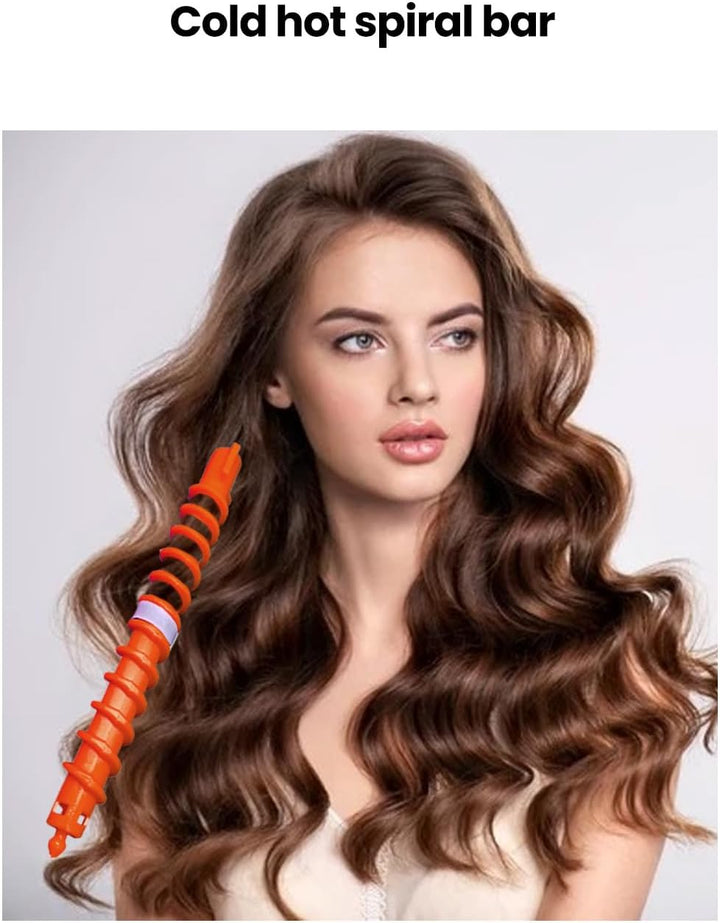 20-Pack Hair Curlers Spiral Perm Rods for Long and Short Hair, 15Cm Spiral Curly Heatless Hair Ties for Women, DIY Hair Styling Rollers for Natural Curls and Waves