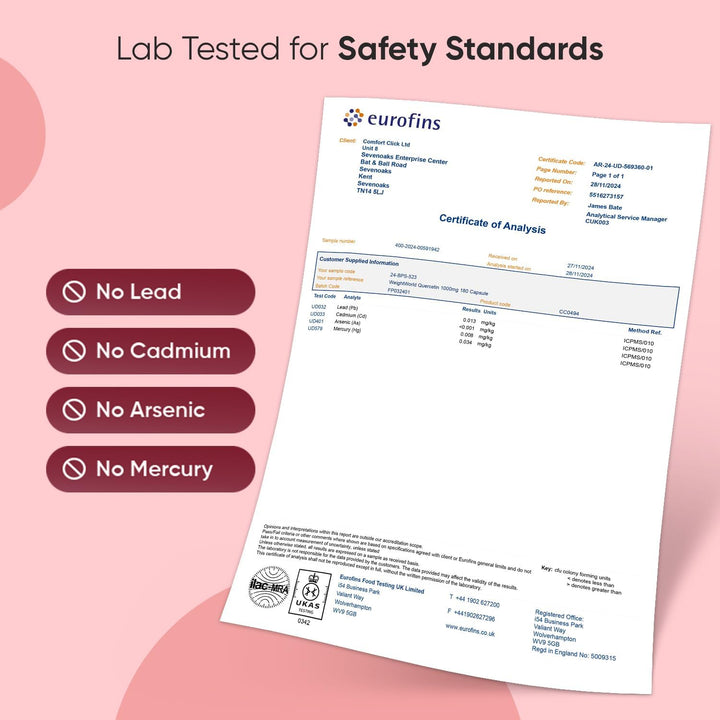 Quercetin Supplement 1000Mg - 180 Quercetin Capsules - 3 Months Supply - Sourced from Sophora Japonica - 2 Capsules per Day - Non-Gmo & Magnesium Stearate-Free - Vegan-Friendly Flavonoids Supplements