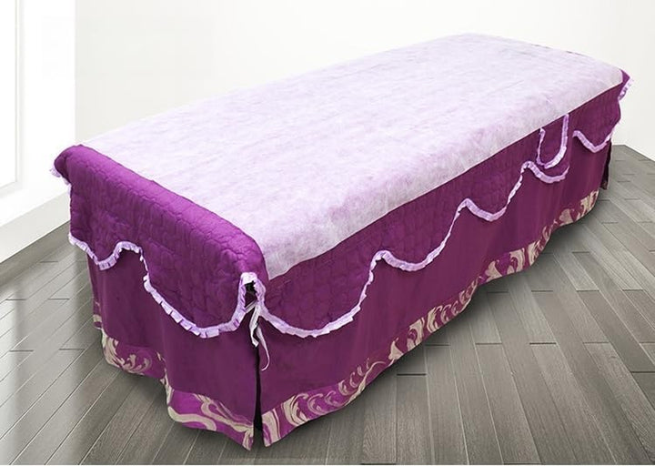 100Pcs Beauty Salon Health Care Massage Bed Disposable Bed Sheet Soft and Comfortable Non-Woven Massage Bed Cover Suitable for Hotel, Hospital Bed, Tattoo Hotel Massage (White, 20Gsm)