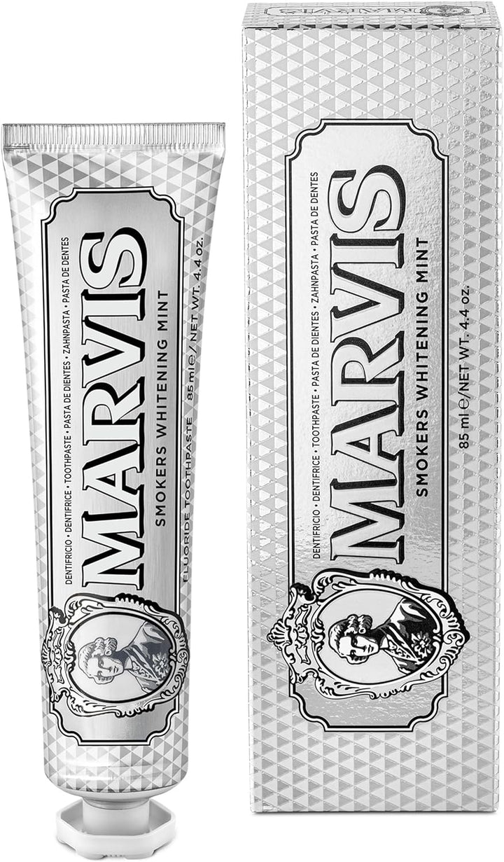 Smokers Whitening Toothpaste, Mint, 85Ml, Promotes the Natural Whitening of the Teeth, Plaque Removal Toothpaste, Long-Lasting Freshness