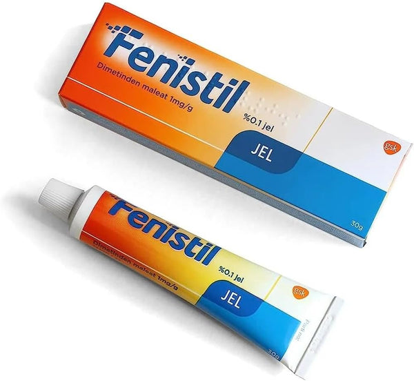 Fenistil Gel 30G Insect Bites -, Skin Allergies, Sunburn, and Dermatitis Itch Treatment – Fast-Acting Topical Antihistamine Gel for Itchy, Irritated, or Inflamed Skin