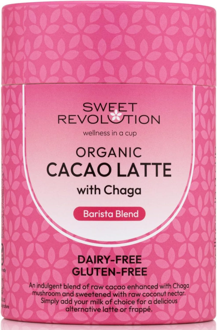 Organic Chai Latte with Reishi Barista Blend (1 X 100G) Tub. Caffeine Free, Gluten Free, Dairy Free, Refined Sugar-Free.