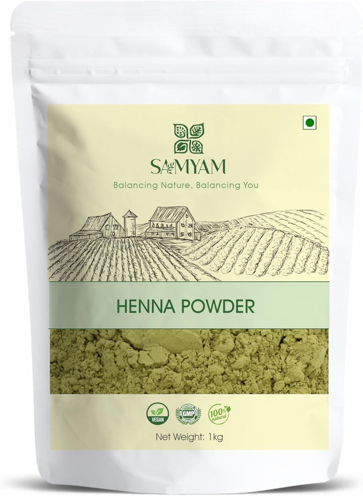 Pure Henna Powder - 200G Pack | Natural Hair Color, Triple Sifted Rajasthani Henna, PPD Free